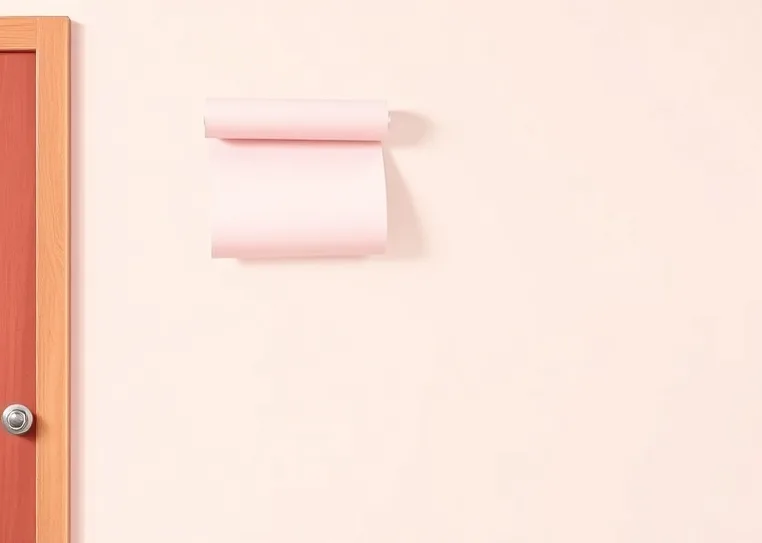 Pose de papier peint, rouleau et brosse à maroufler